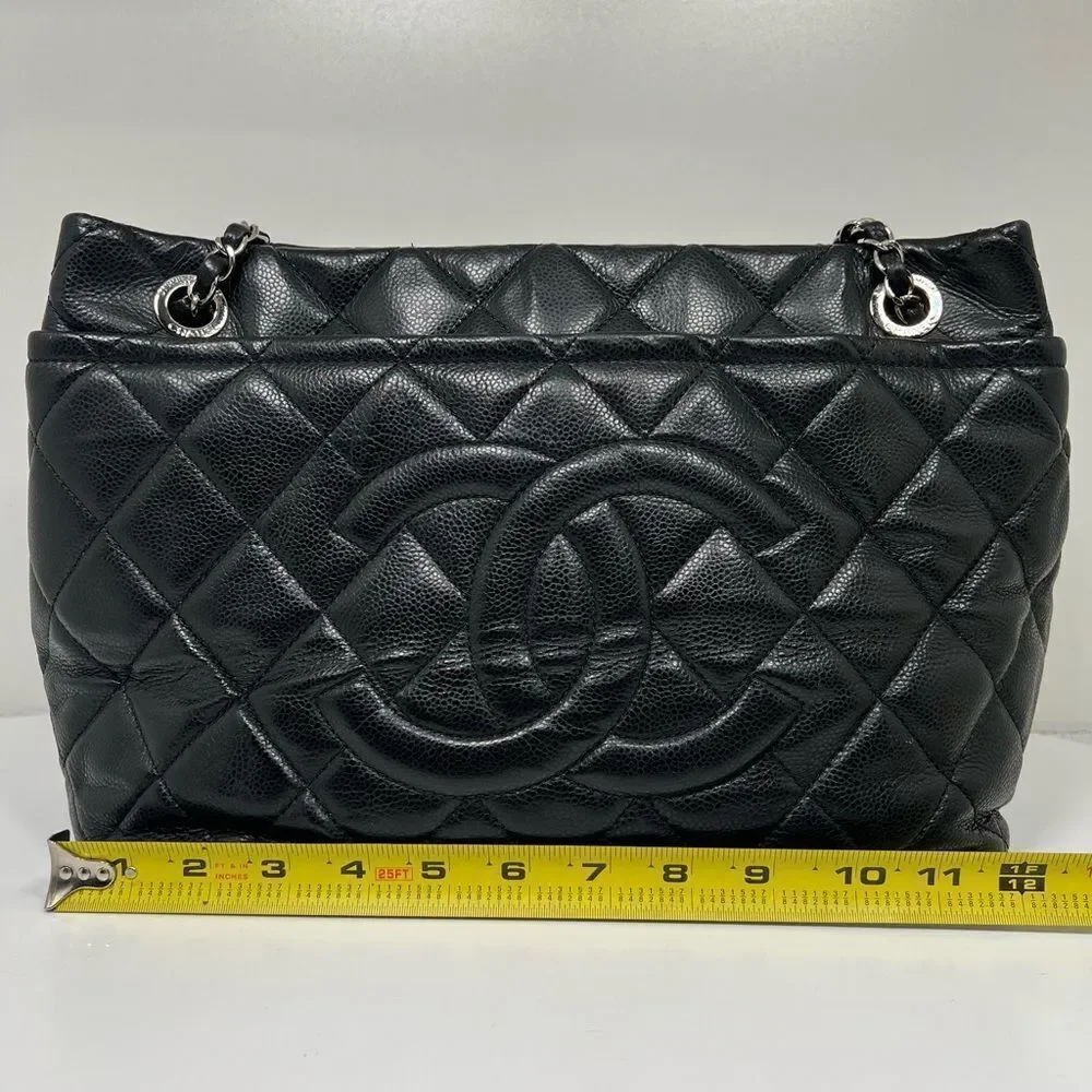 Chanel Caviar Quilted 31 Rue Chambon Paris Tote Bag Black